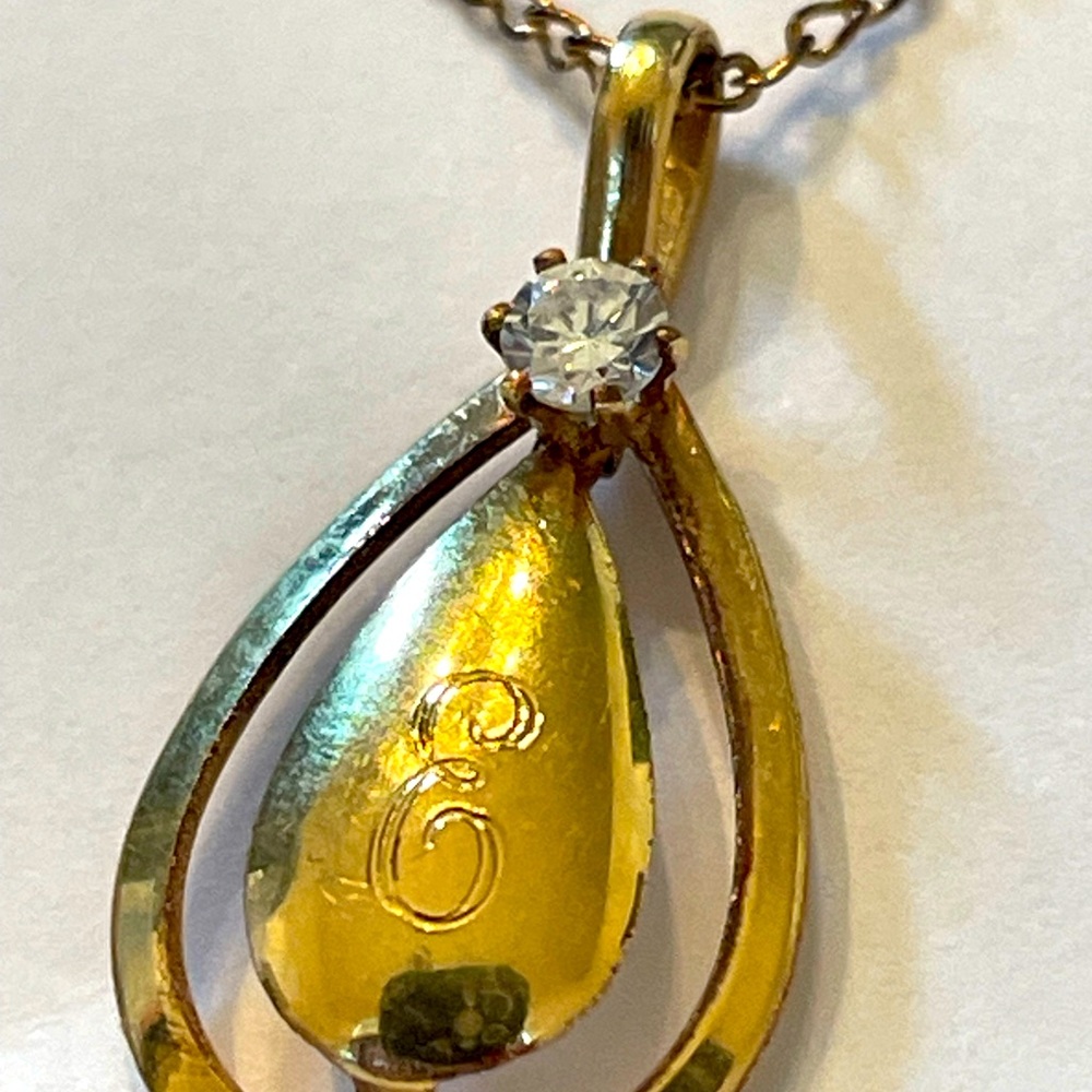 14k gf necklace and pendant
